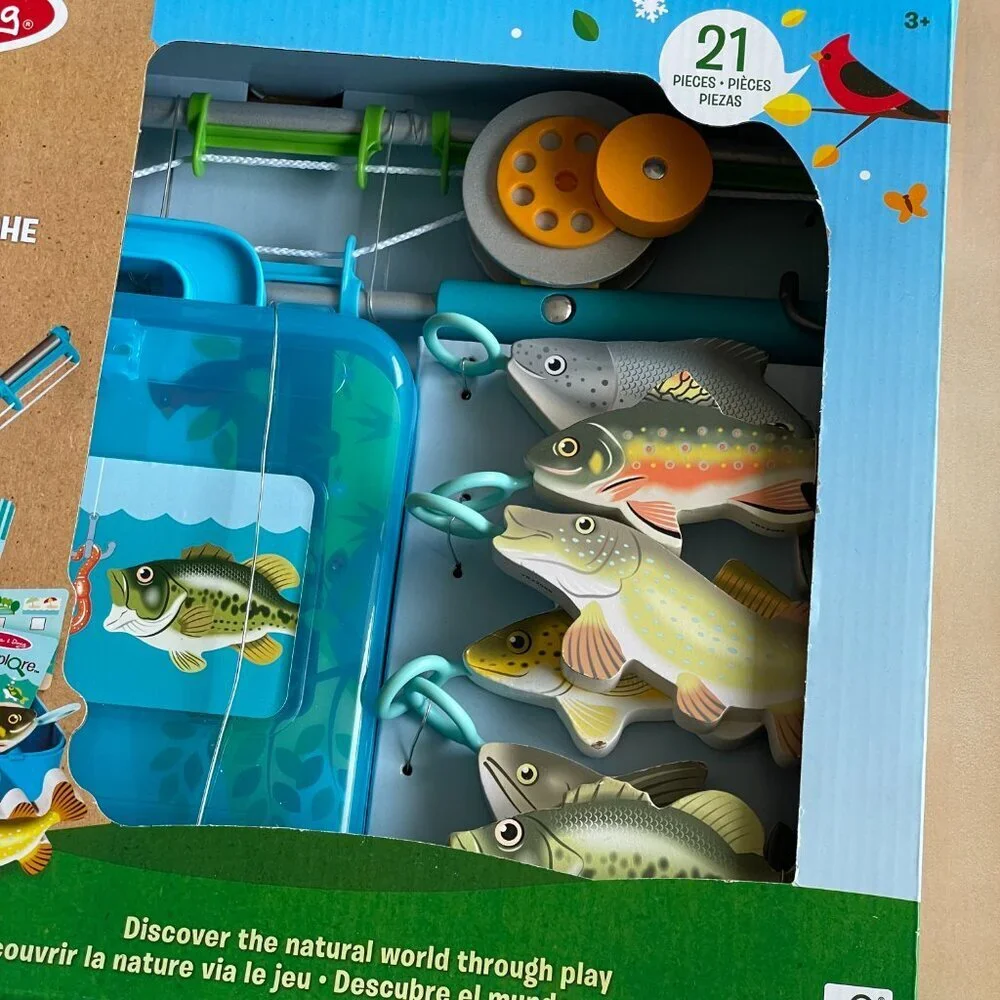 NEW‎ Melissa & Doug Let’s Explore Fishing Play Set – 21 Pieces - FSC Certified